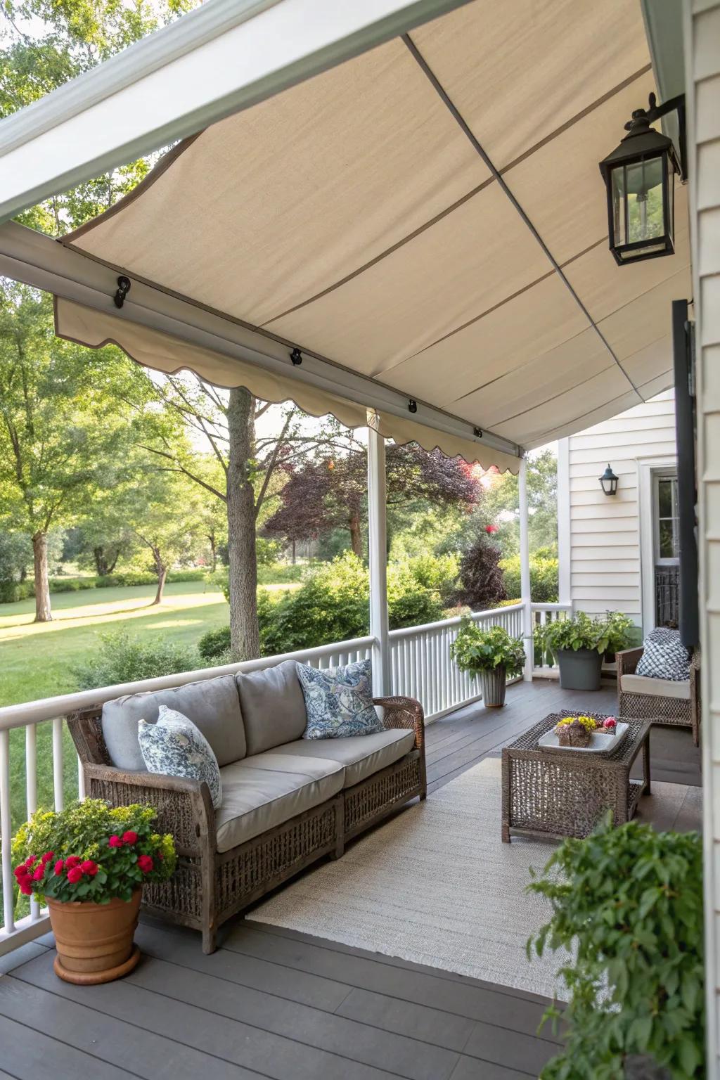 A versatile canopy delivering portable shade.