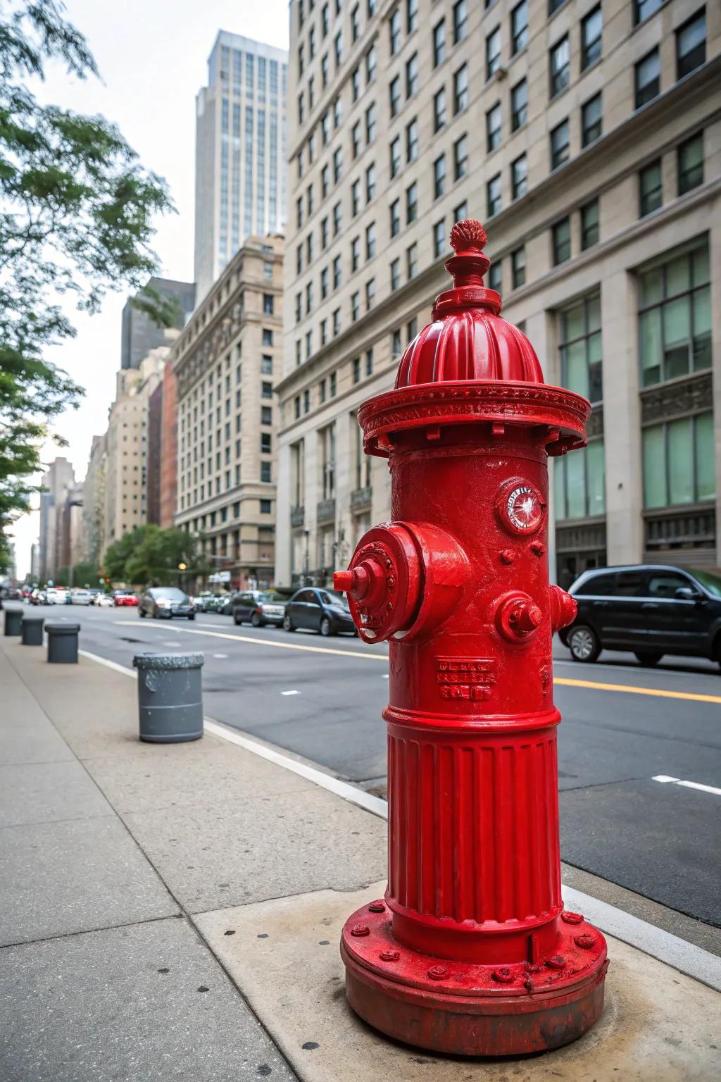A striking hydrant mailbox destined to be noticed.