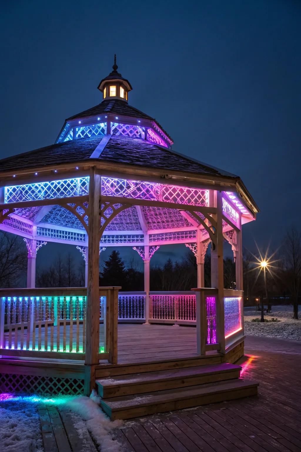 Adaptive hue LEDs present a vibrant, flexible lighting solution.