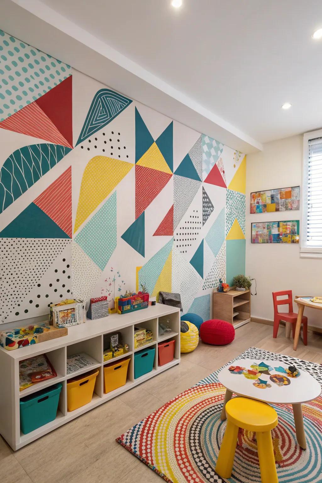 Turn your wall into a piece of art utilizing a mural.