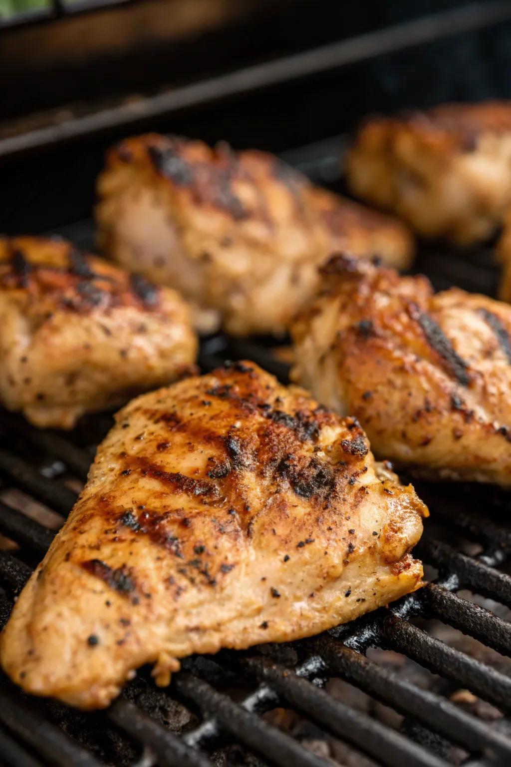 Grilled chicken that is perfectly seasoned is always a hit with the crowd.