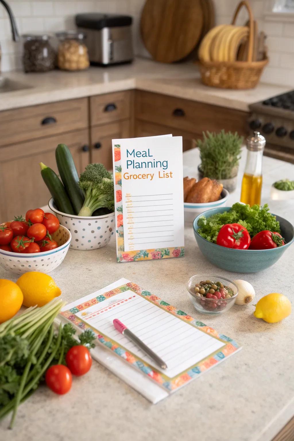 Meal planning prompts introduce organization and enjoyment to your weekly dining.