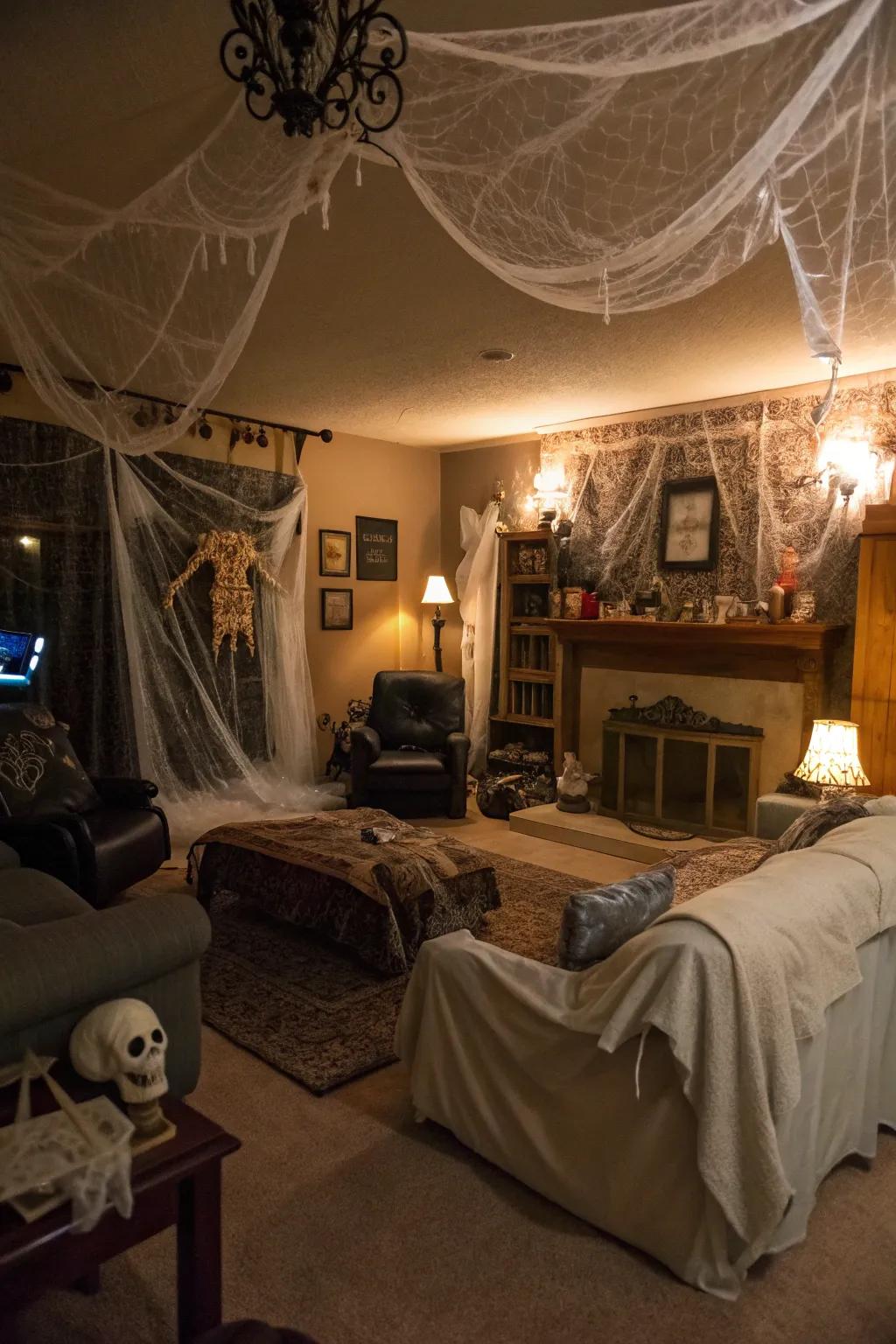Transform your abode into a haunted sanctuary for Halloween.