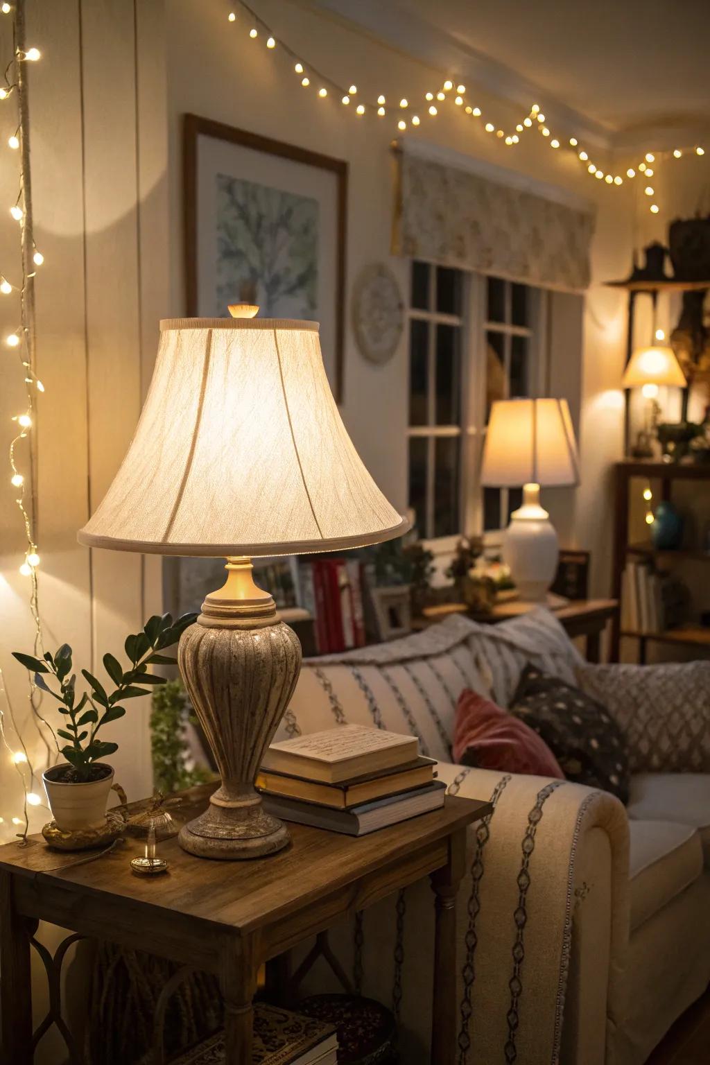 Encompassing illumination elevates the emotional state and environment throughout any chamber.
