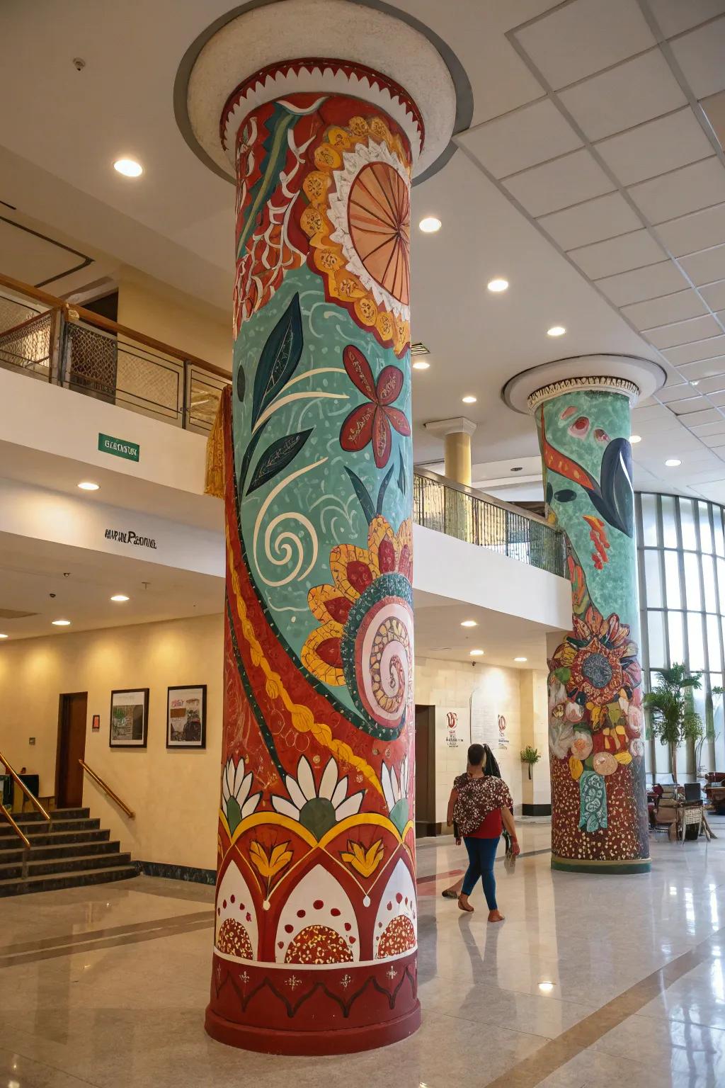 Columns as individualized panoramas.