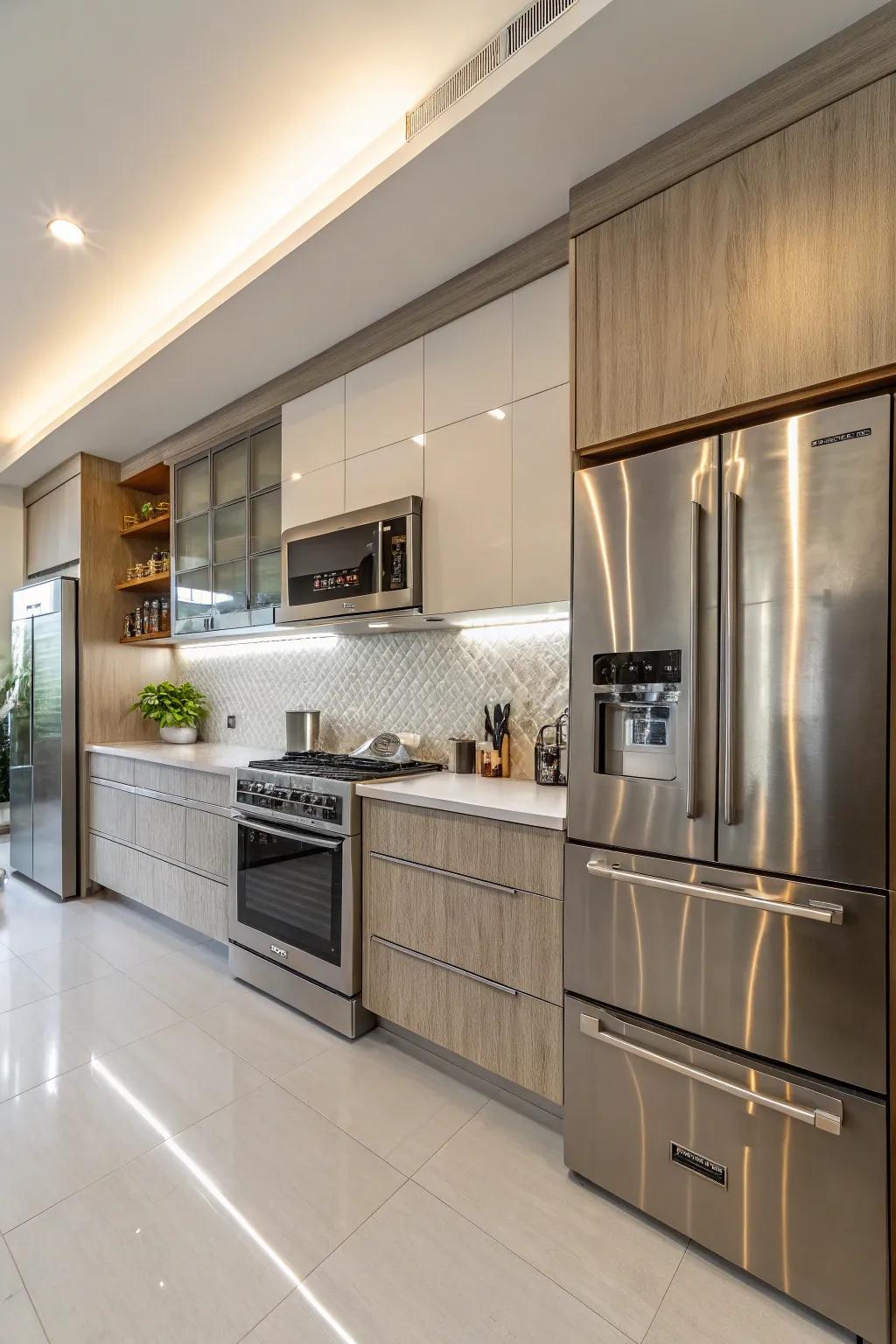 Modern conveniences blend style and practicality.