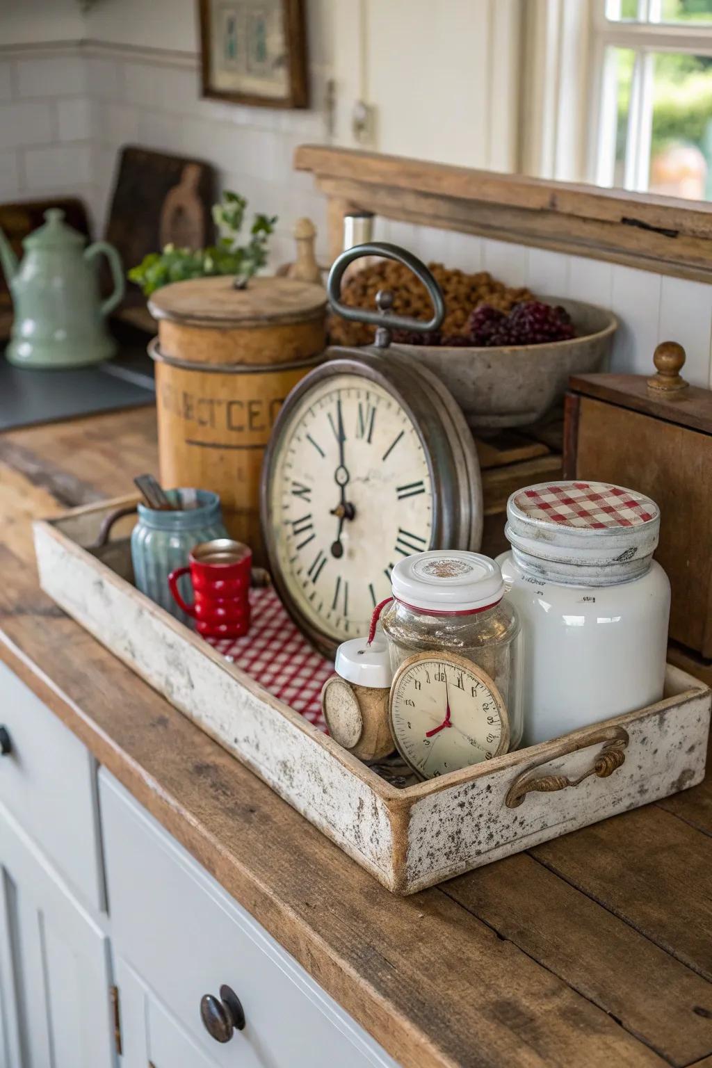 Antiquated articles bestow ageless fascination onto culinary design.