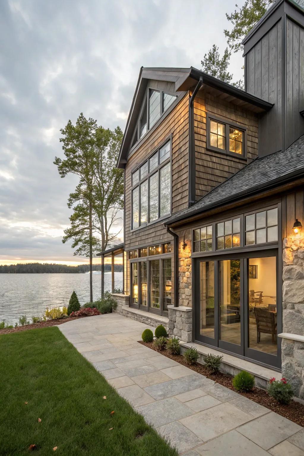 A harmonious fusion of modern and classic design aspects.