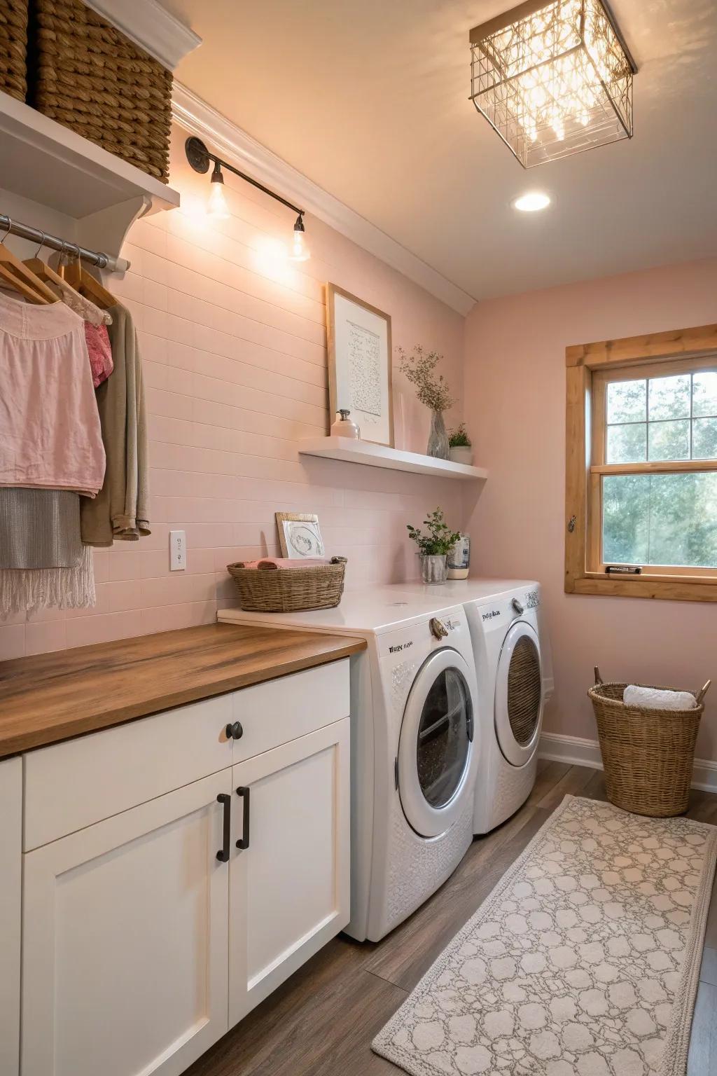 Roseate imparts comfort and warmth to your laundry regimen.