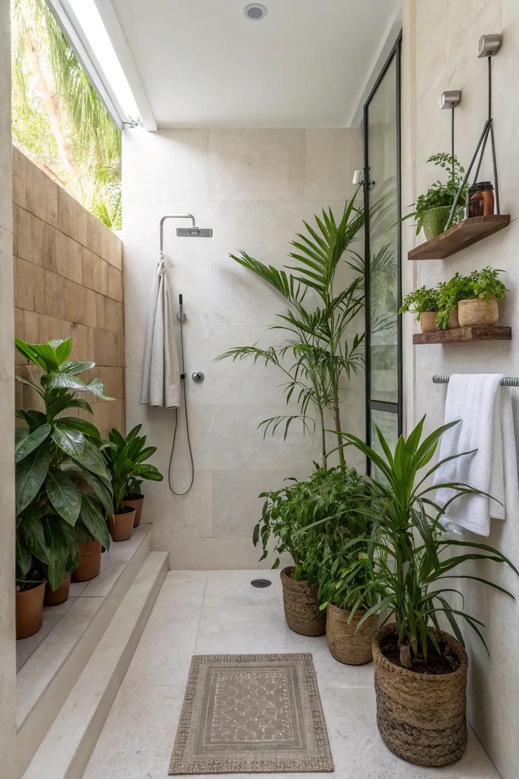 Ornaments and subtle accents can dramatically alter your shower area.