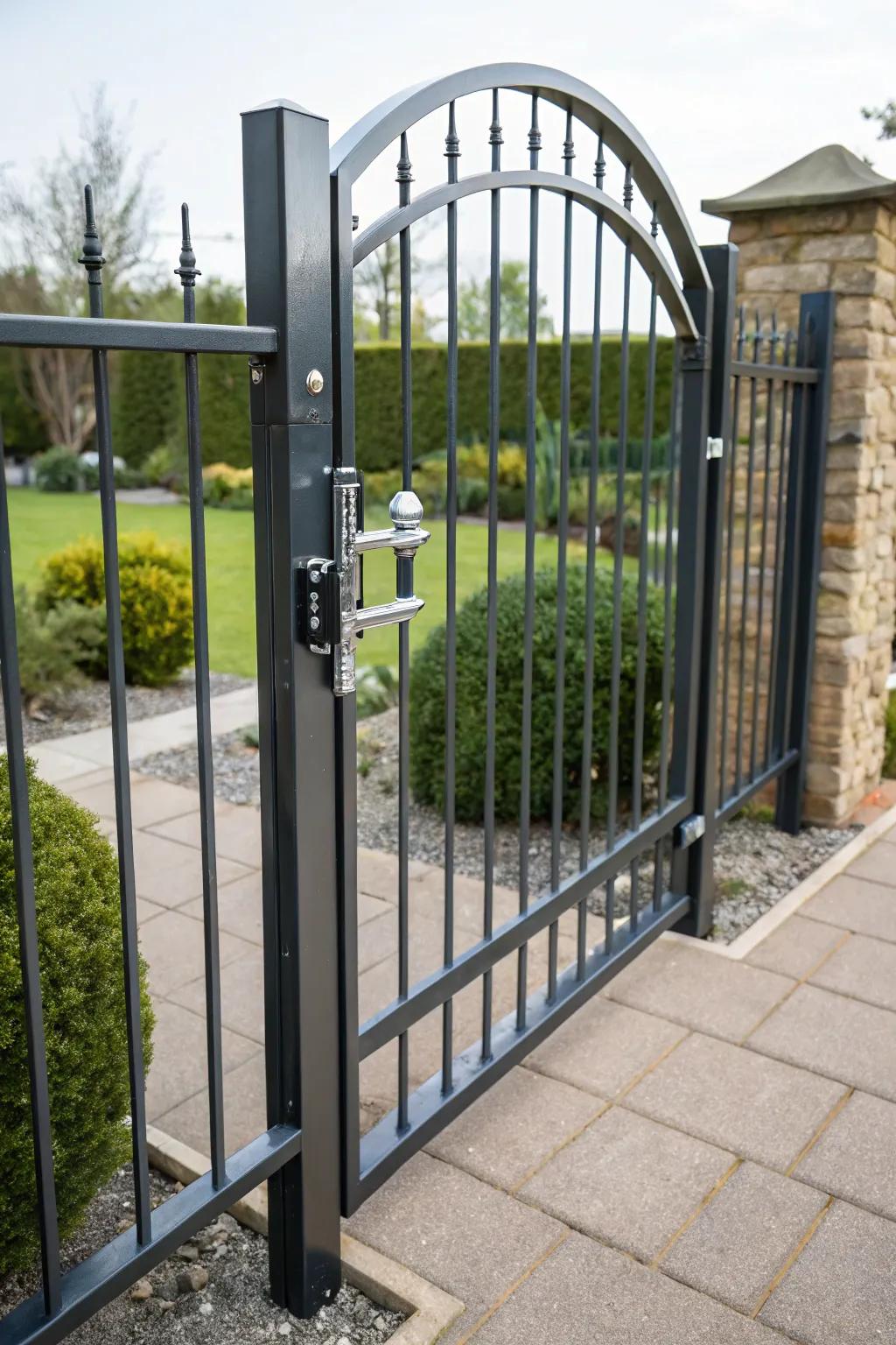 Secure gates afford safety without sacrificing style.