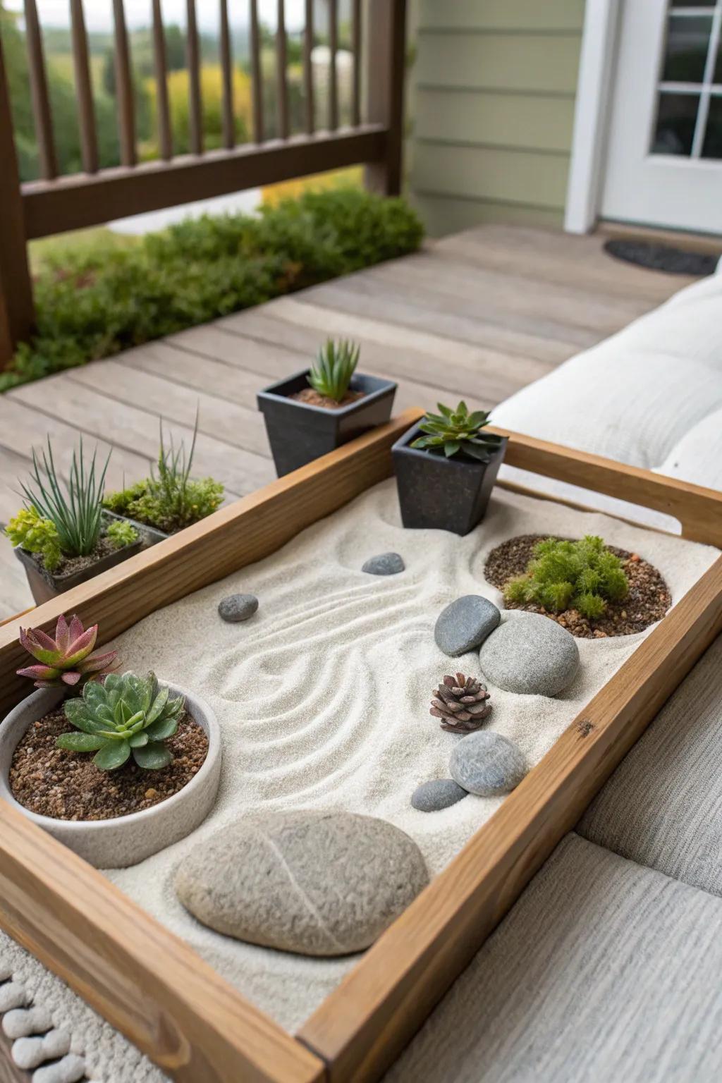 A tranquility space offers both serenity and visual allure.