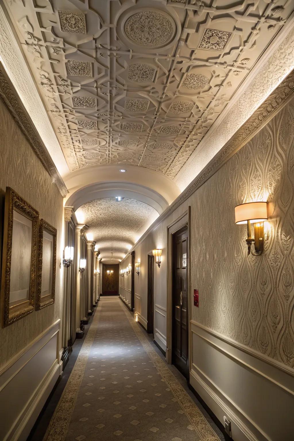 Texturized facades inject dimension and individuality.