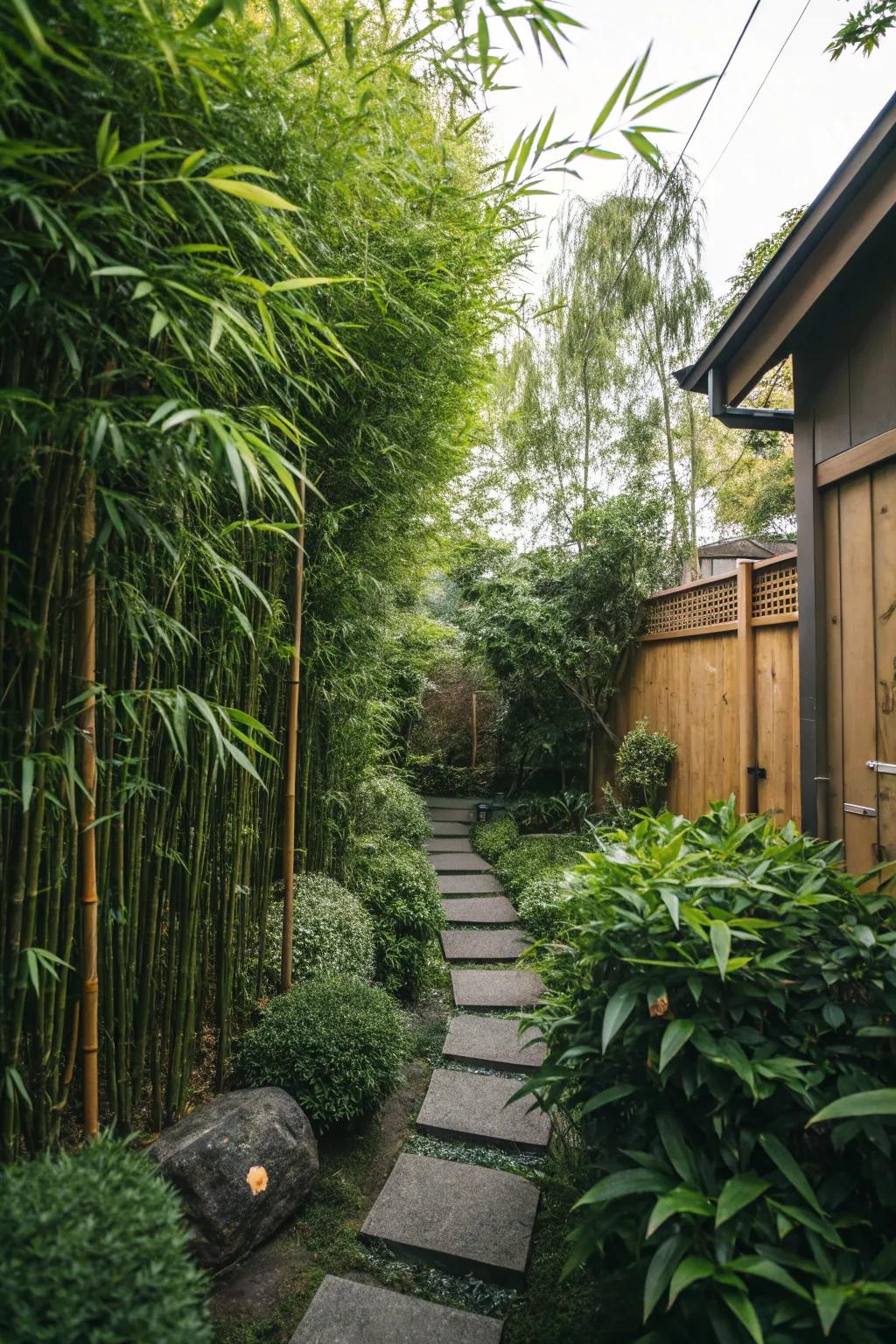 Tall flora provides concealment and verdant appeal.