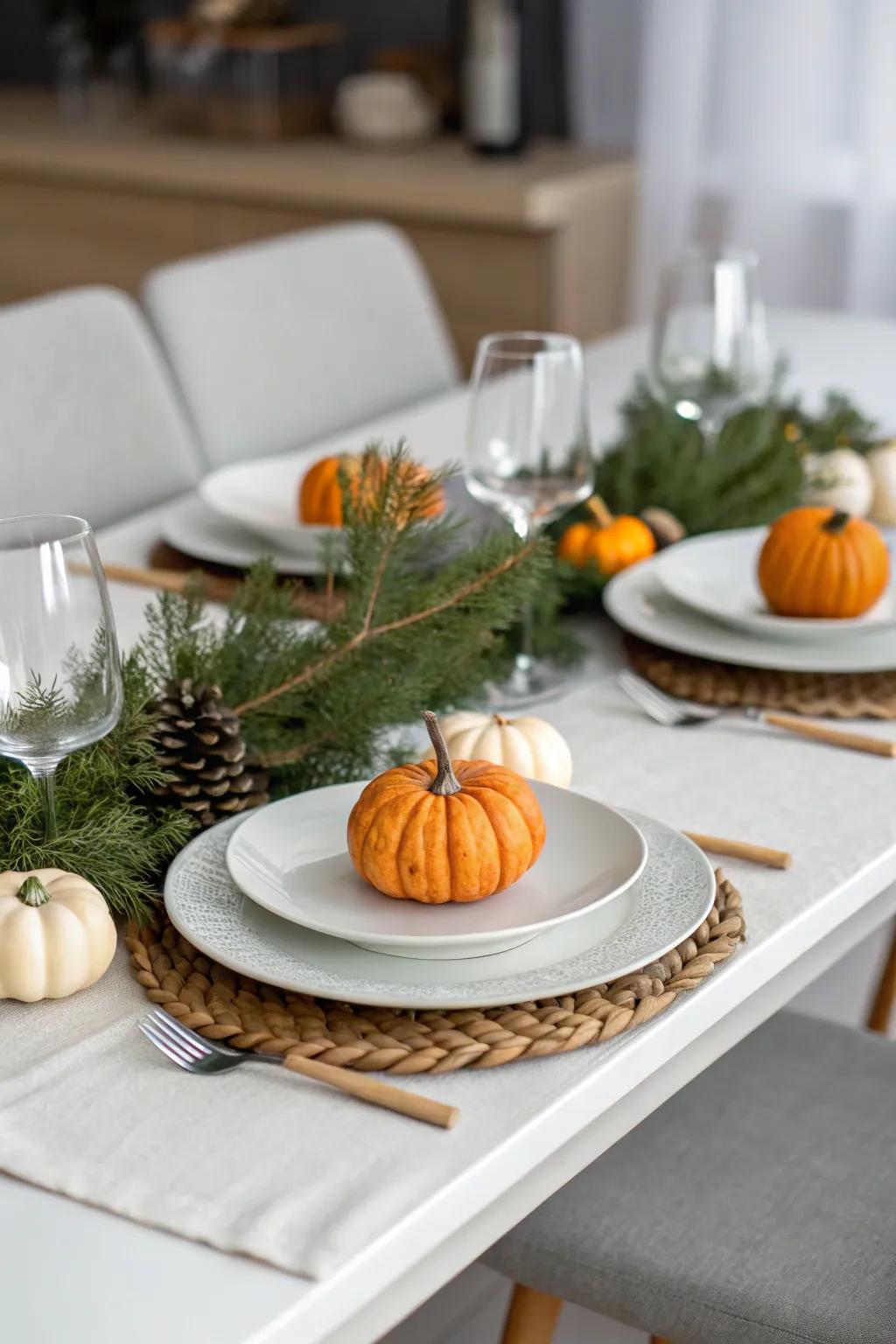 Seasonal subtleties contribute charm and relevance to your tablescape.