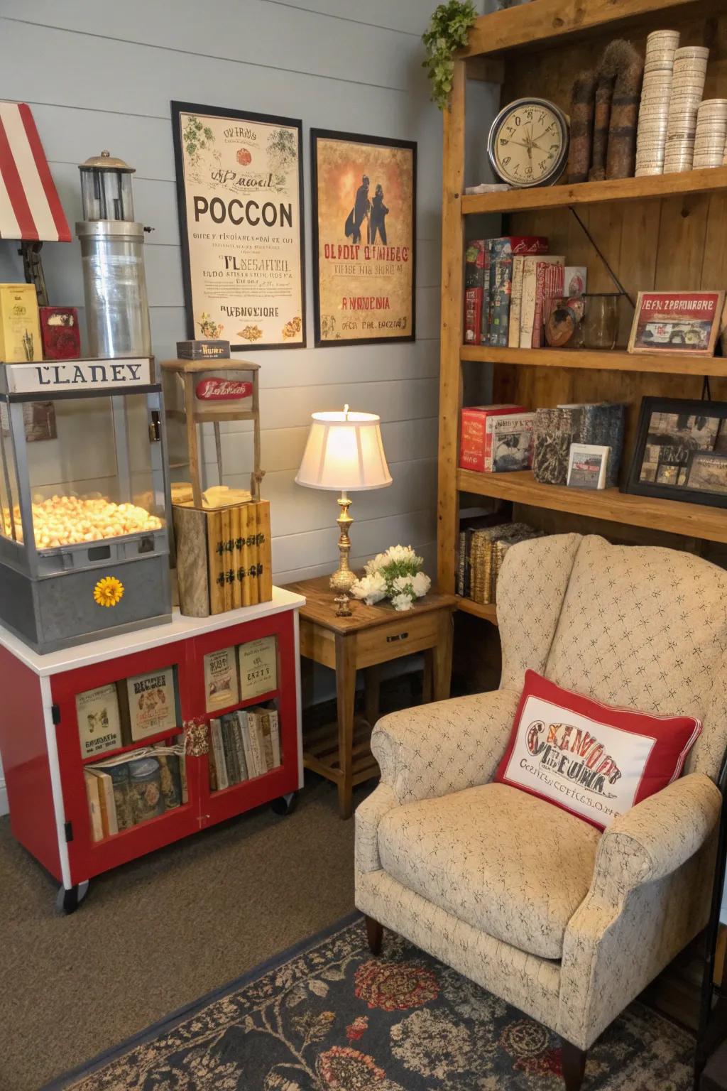 A home exhibit exploring the fascinating background of popcorn.