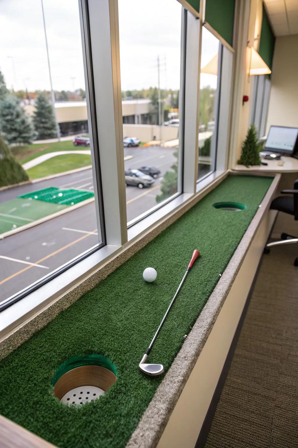 Originate your match using a perspective from the pane ledge.