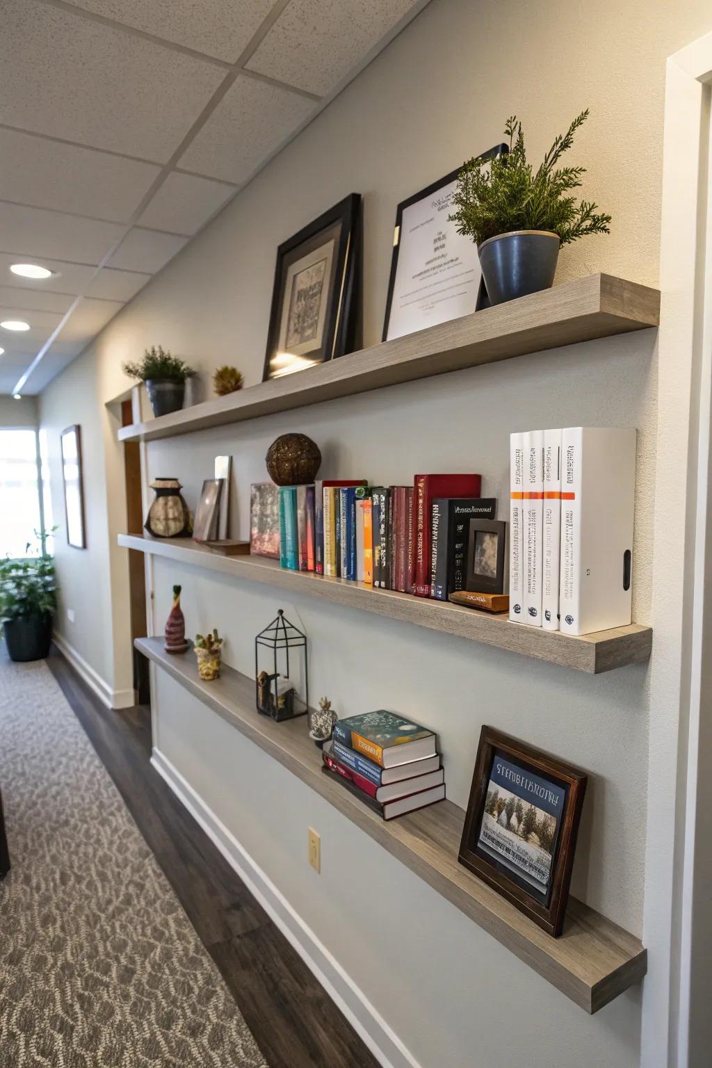 Free-floating platforms that meld utility with elegance in the office.