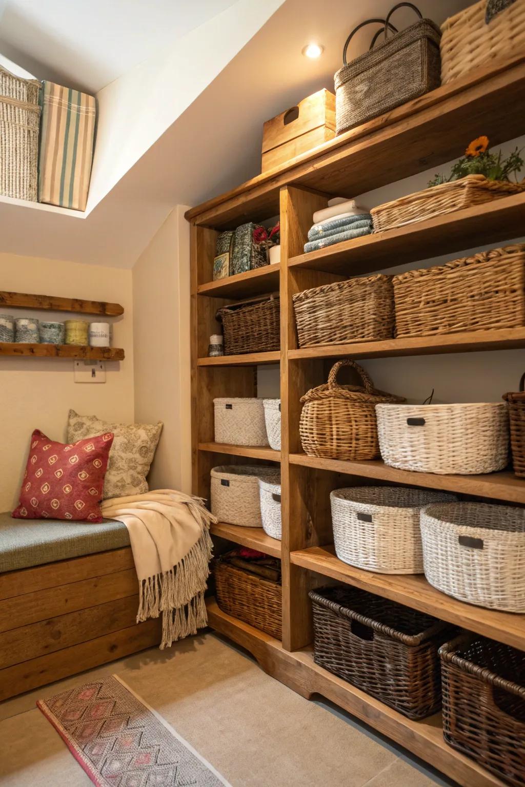 Uncommon areas can function as optimal storage locations.