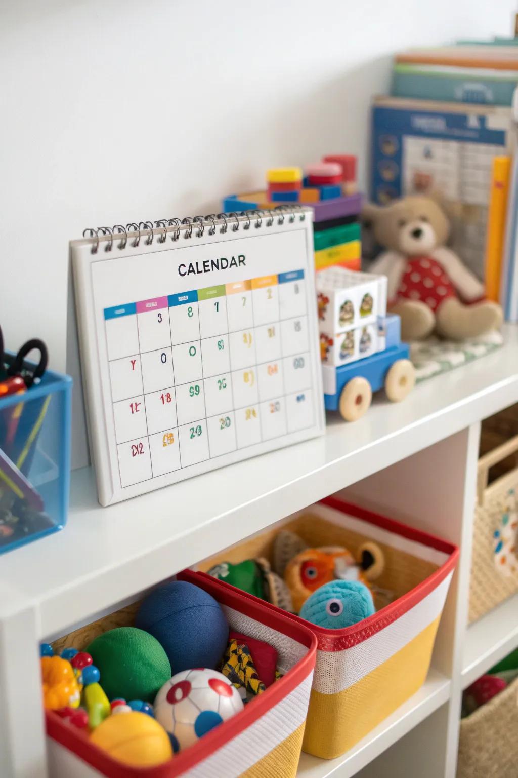 Playtime remains exciting through toy rotation.