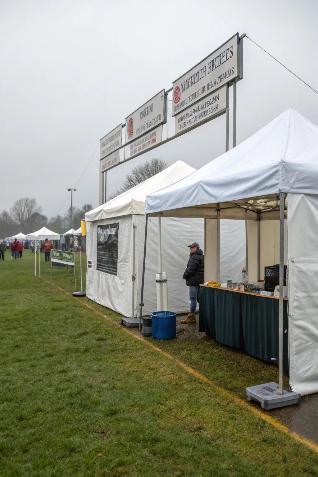 Weather-ready setups ensure your booth is resilient to the elements.