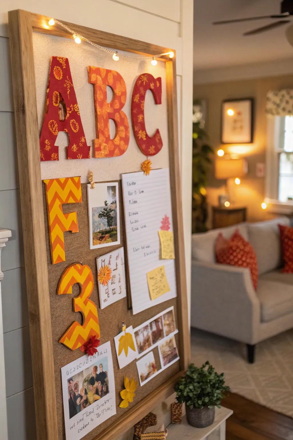 Flame-inspired letters render the message dramatically prominent.