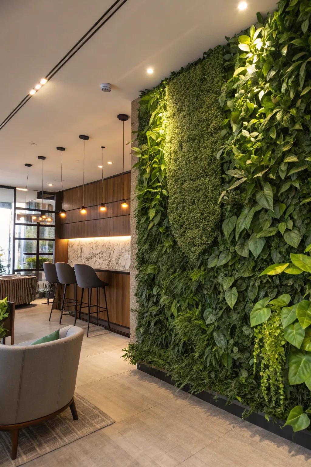 A foliage backdrop delivers a crisp and organic setting for photography.