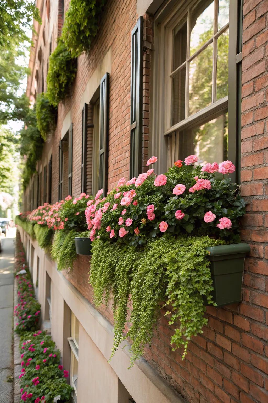Illuminate your home’s facade with colorful sun jewels window boxes.
