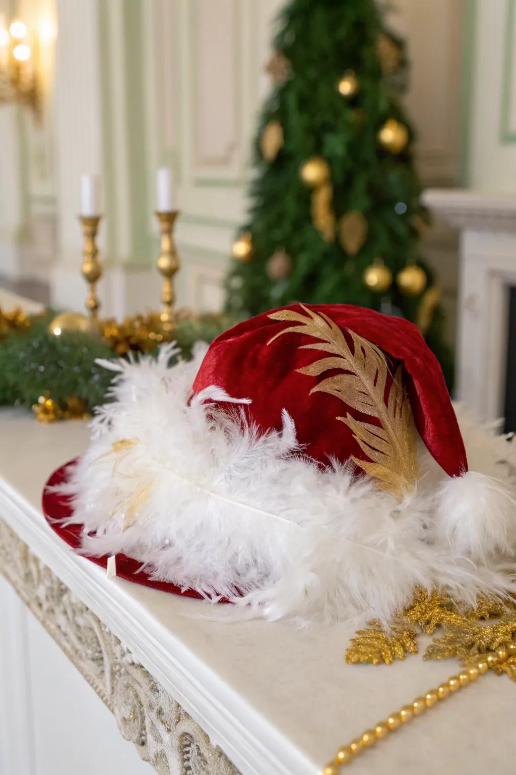 Infuse a sophisticated accent through refined plumage.