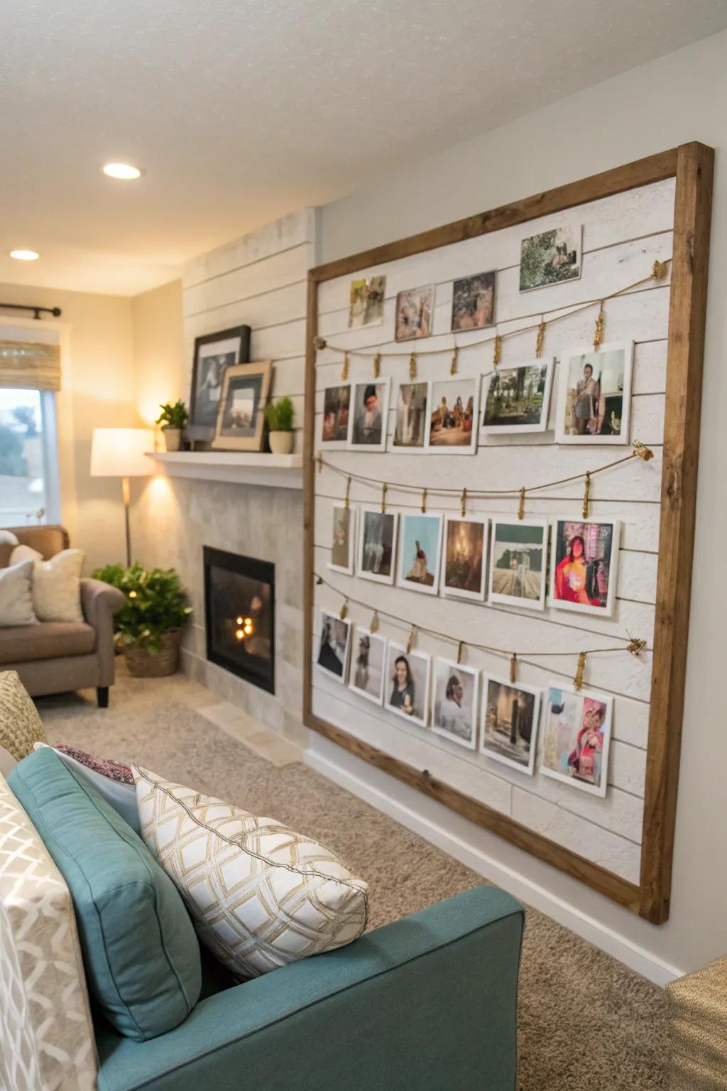 Keep your memories alive using a portrait collage on your grooveboard.