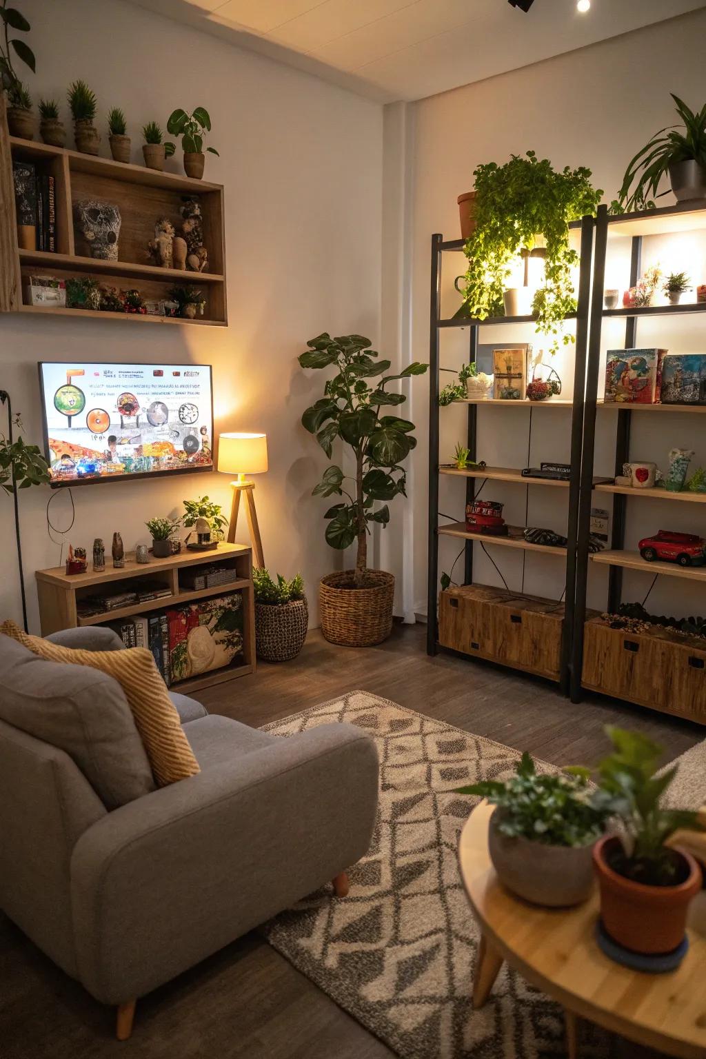 Decorative elements bring personal touches to your gaming room.