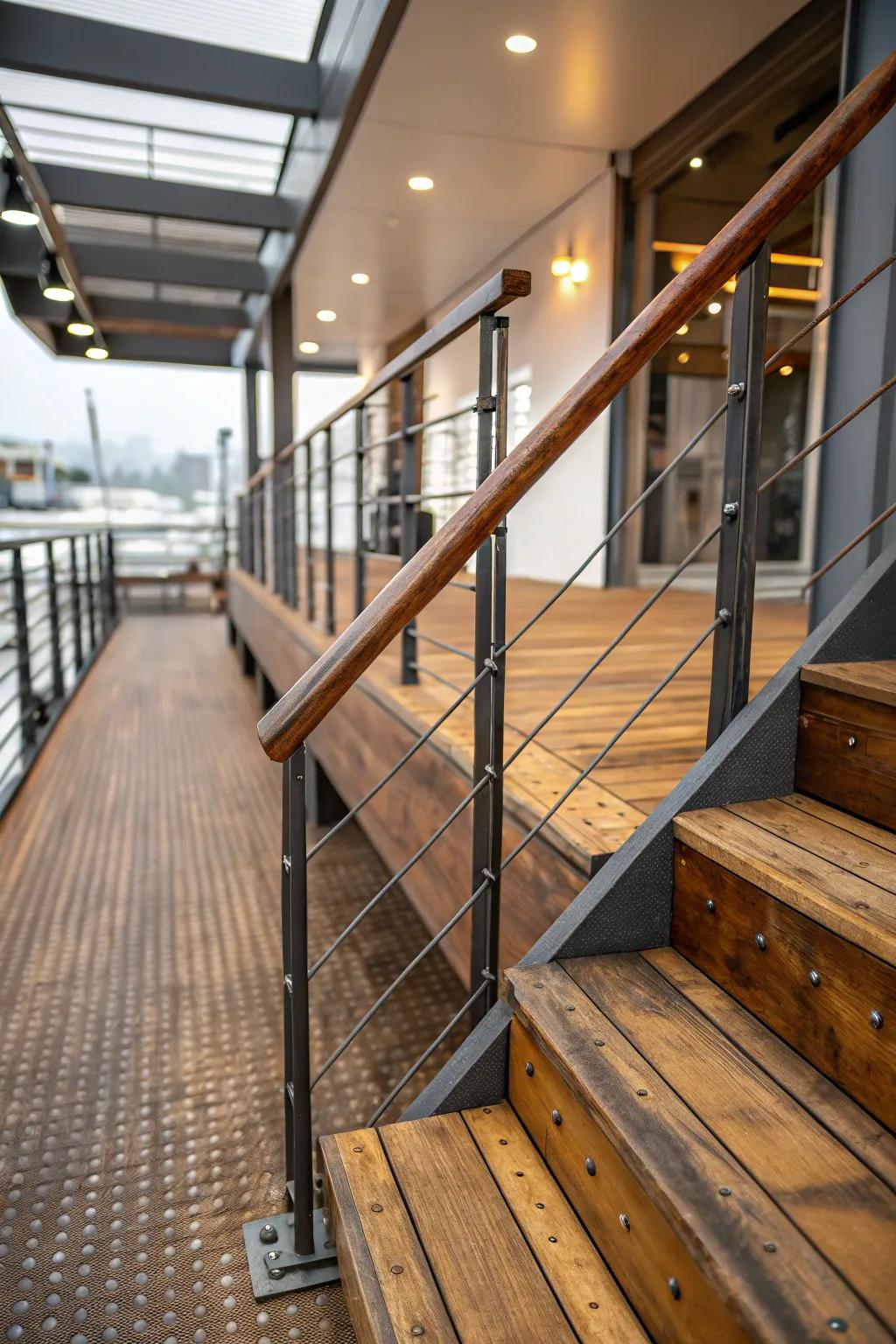 Textural components instill dimension and fascination in diminutive landings.