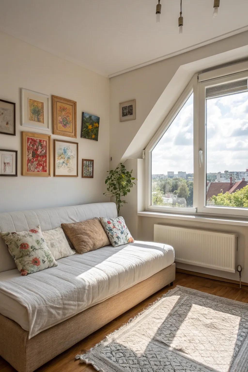Sunlight enhances the ambiance of any room.
