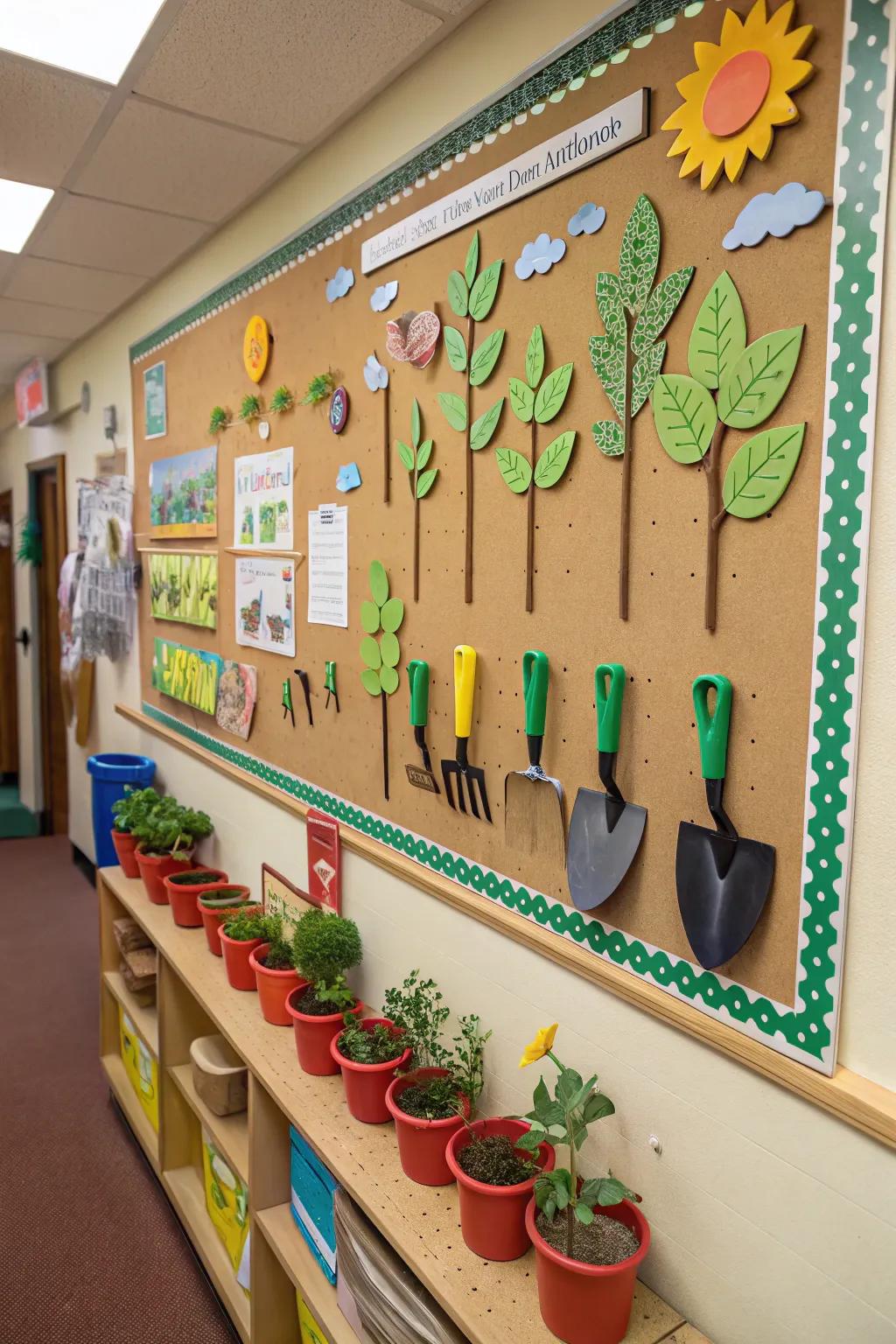 Celebrate student development with a cultivation-inspired board.