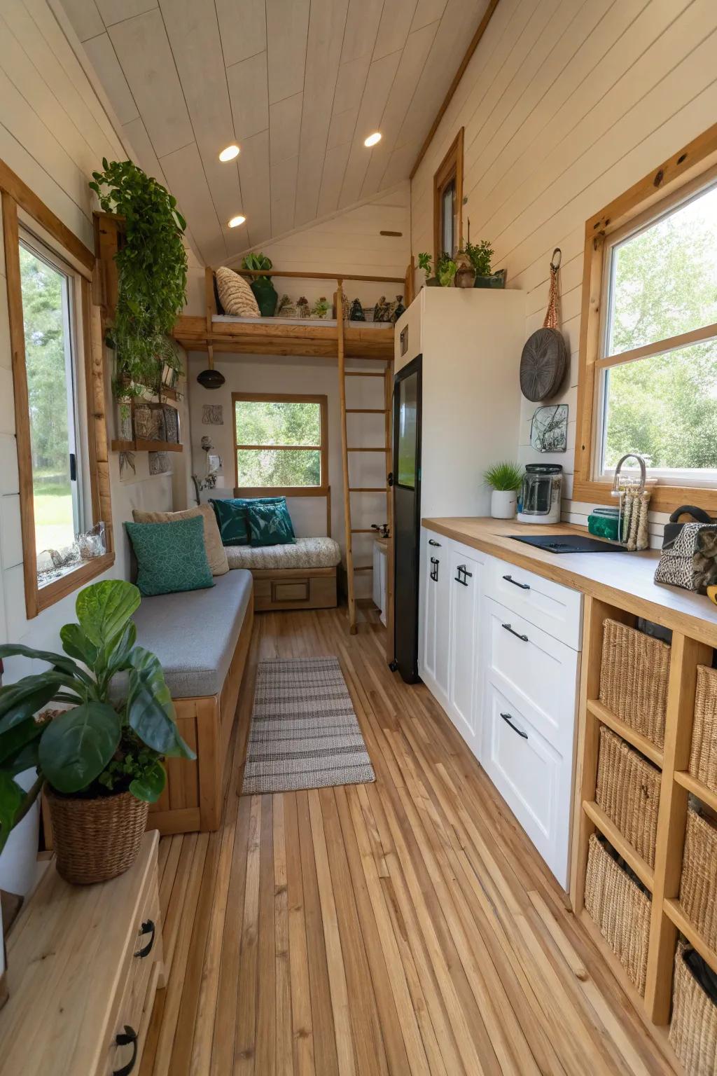 Sustainable existence with eco-conscious materials.