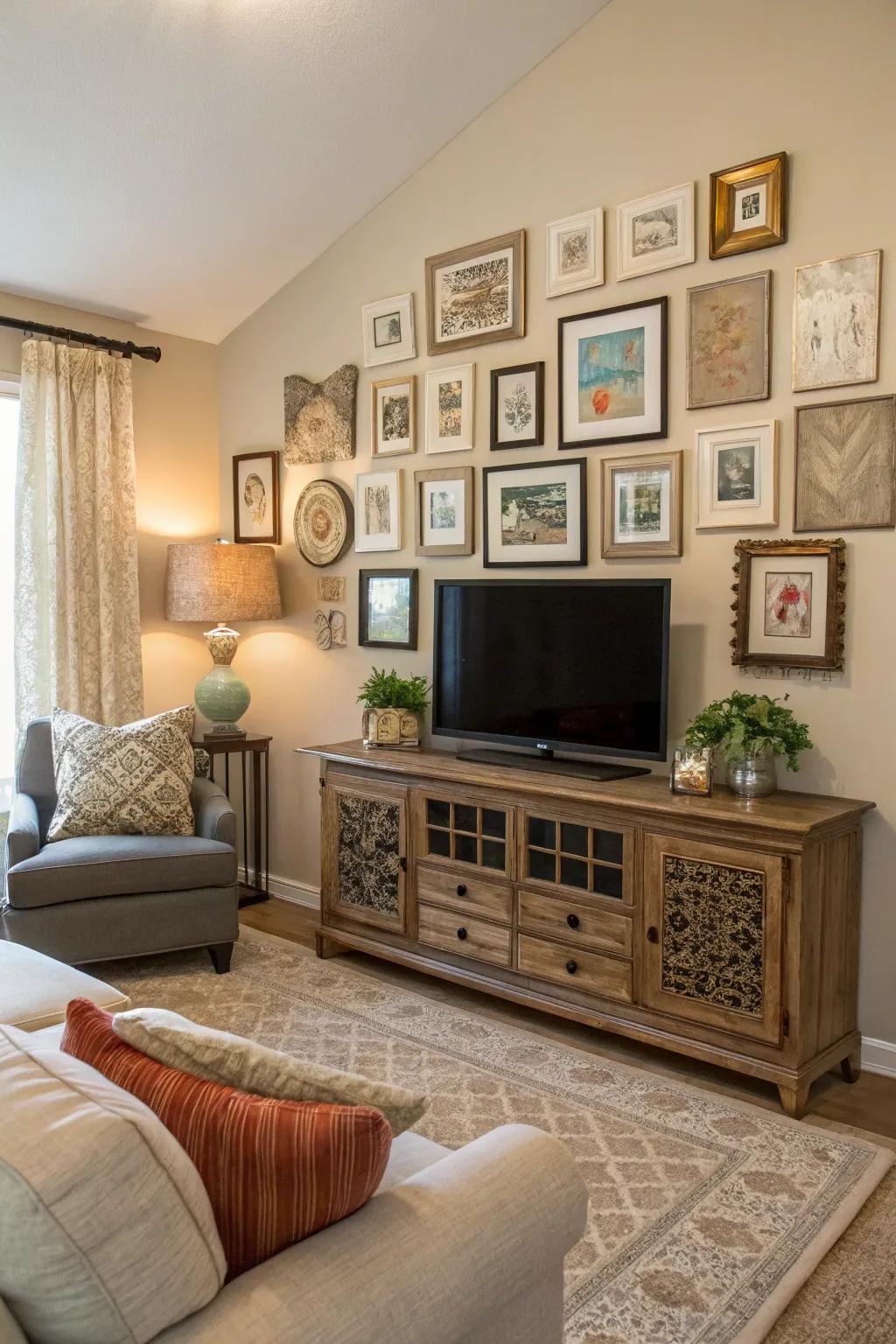 Feel advances through to augment an attractive TV artistic assortment.