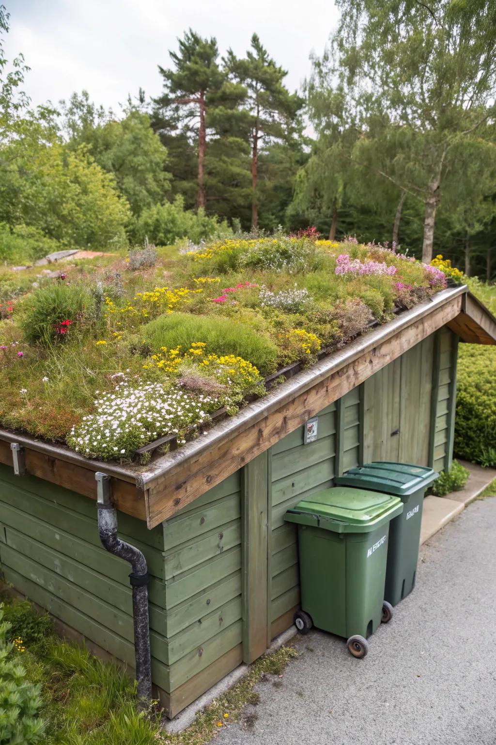 Enhance your garden with a living roof.