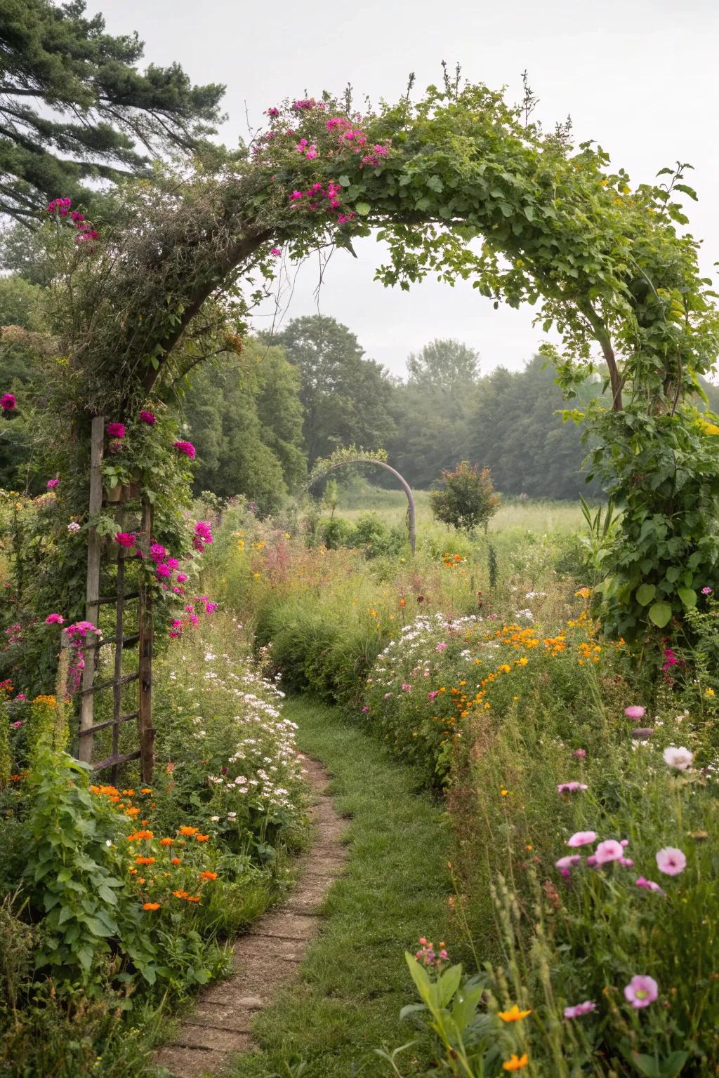 A secluded garden hideaway providing a private escape.