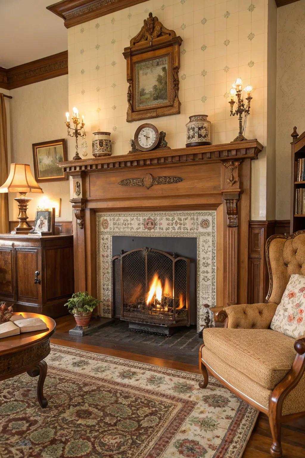 Incorporate classic allure into your fireplace design.