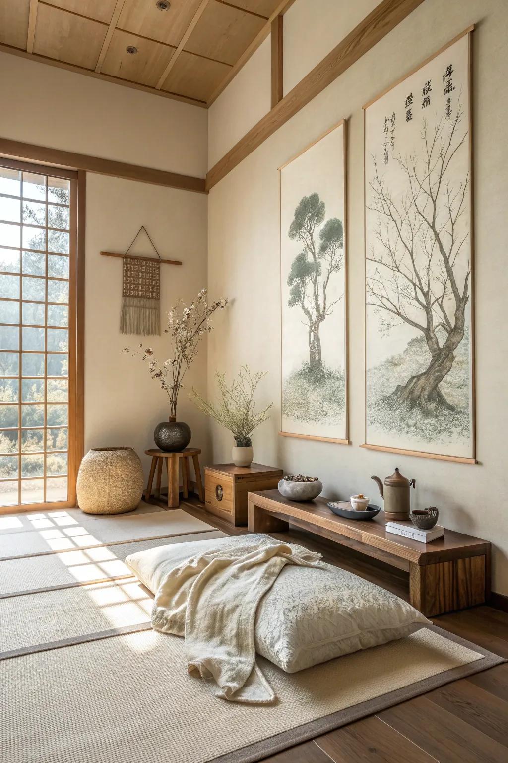 Let your walls convey simplicity and peace.