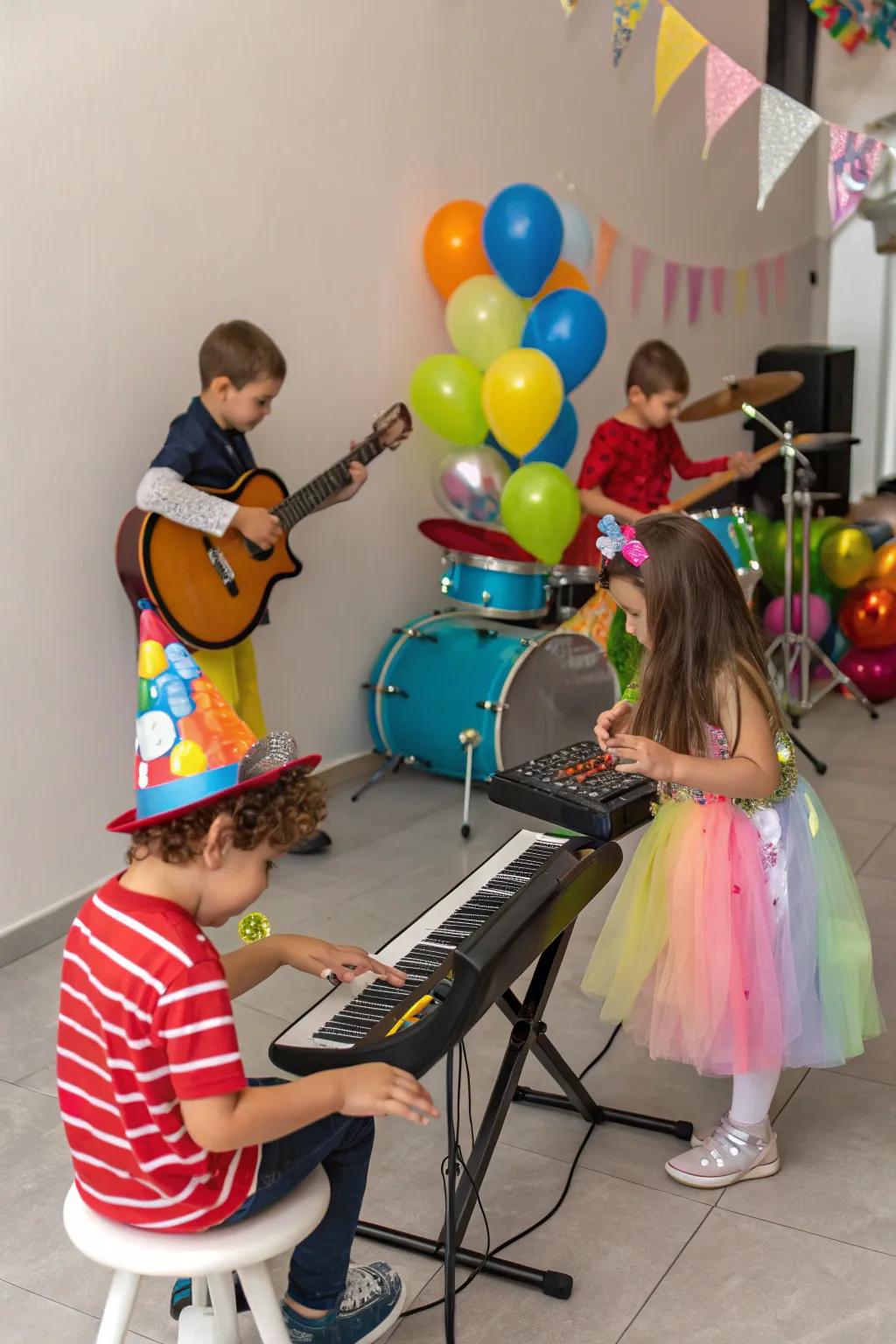 Interactive melody assemblies bring joy and rhythm to a birthday celebration.