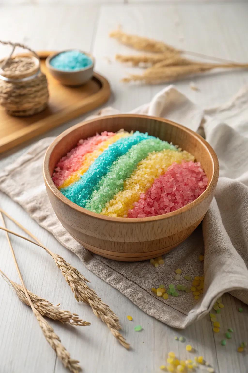 Dive into a world of color and ingenuity with spectrum grains, perfect for tiny hands and curious minds.