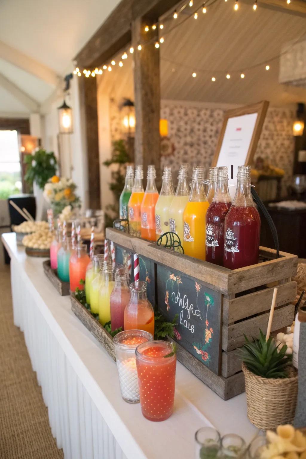 Themed Drink Station: Refreshing and Fun for All