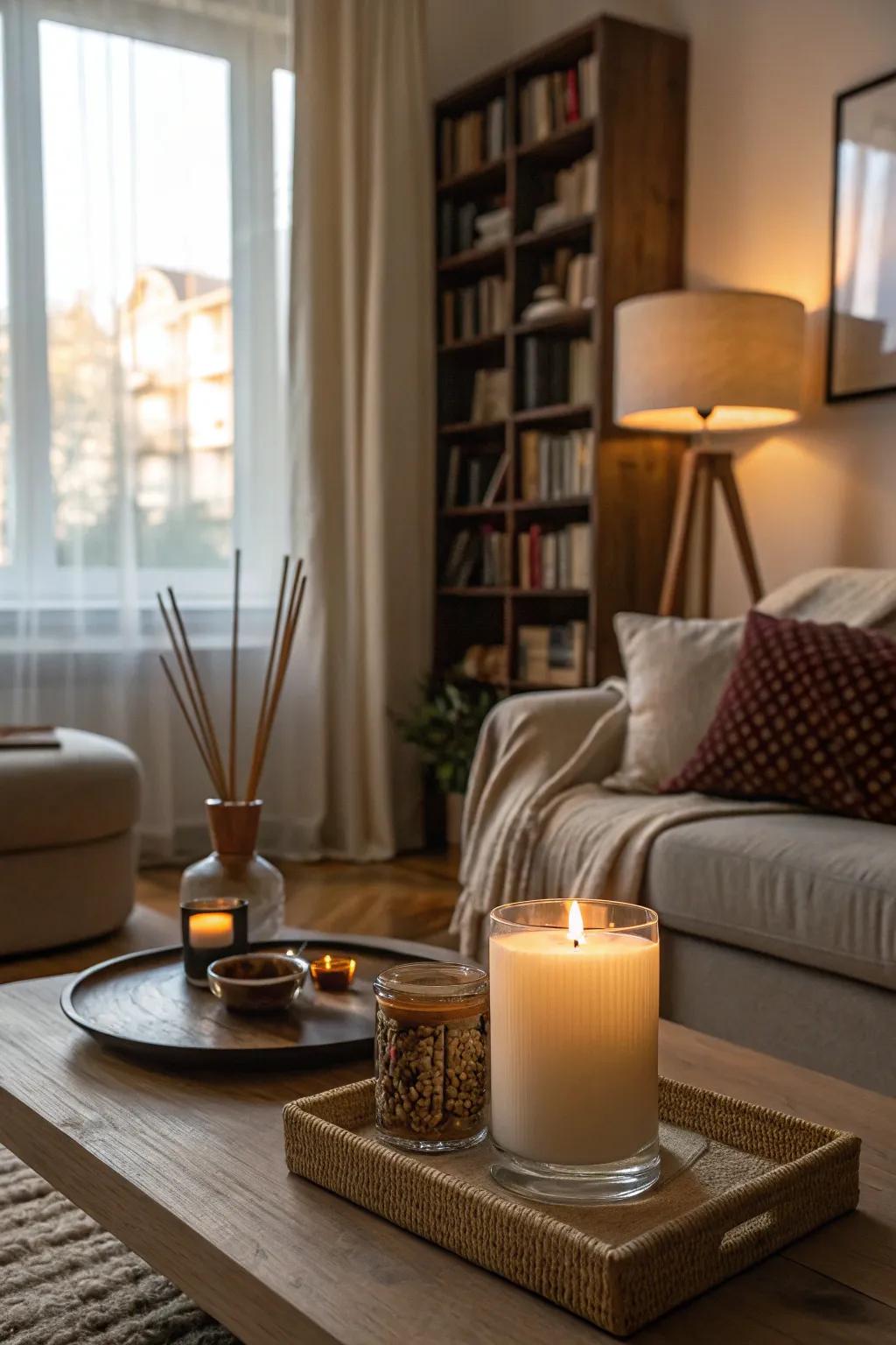 Aromatic aesthetic for a heated winter ambiance
