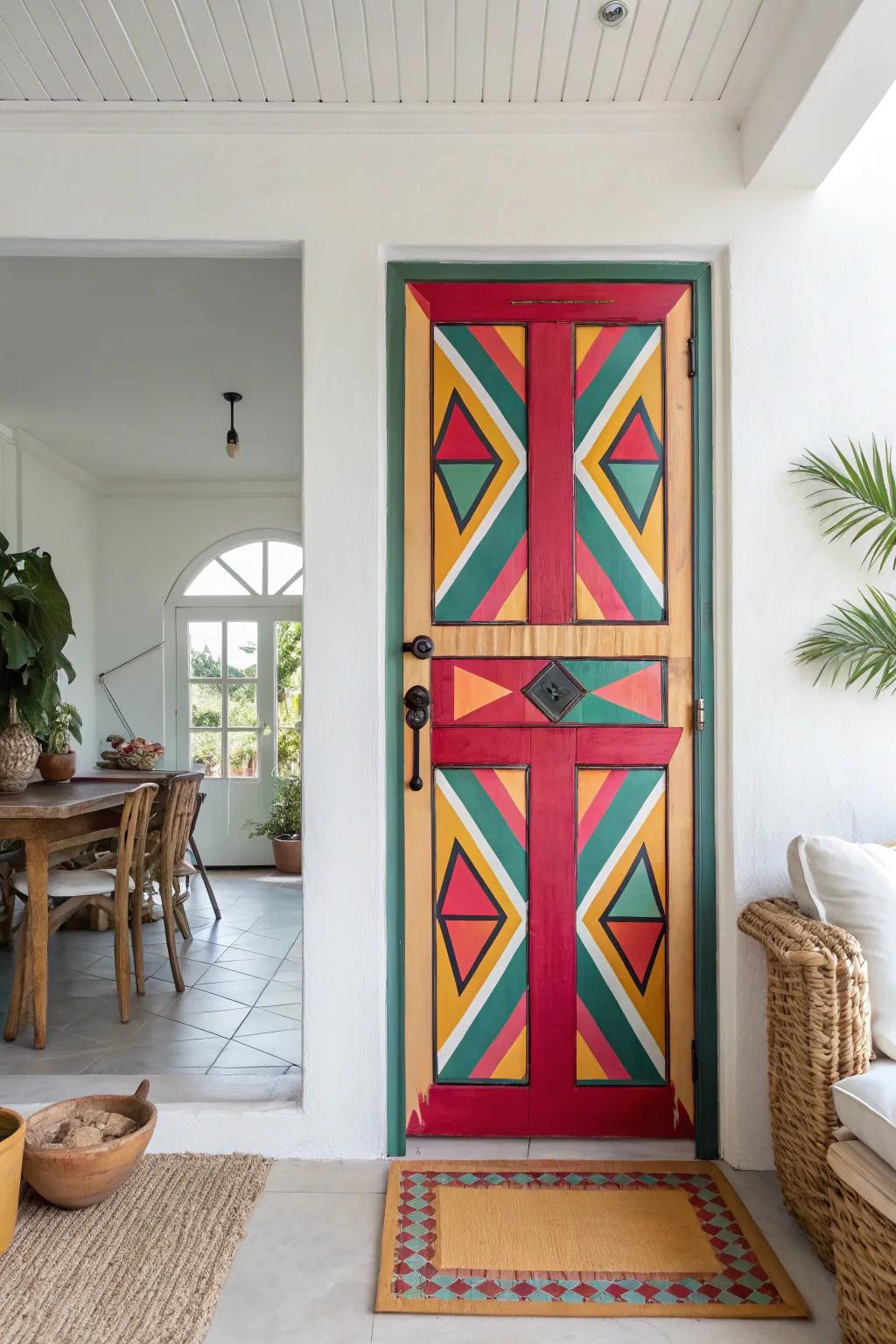 An access featuring a symmetrical pattern that imparts a modern edge to any area.