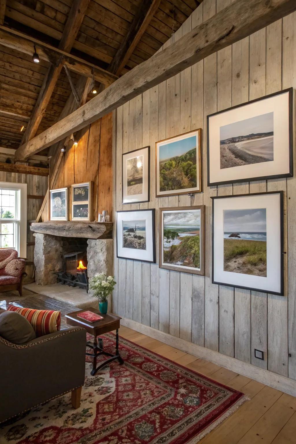 Art prints framed without glass for an informal presentation.