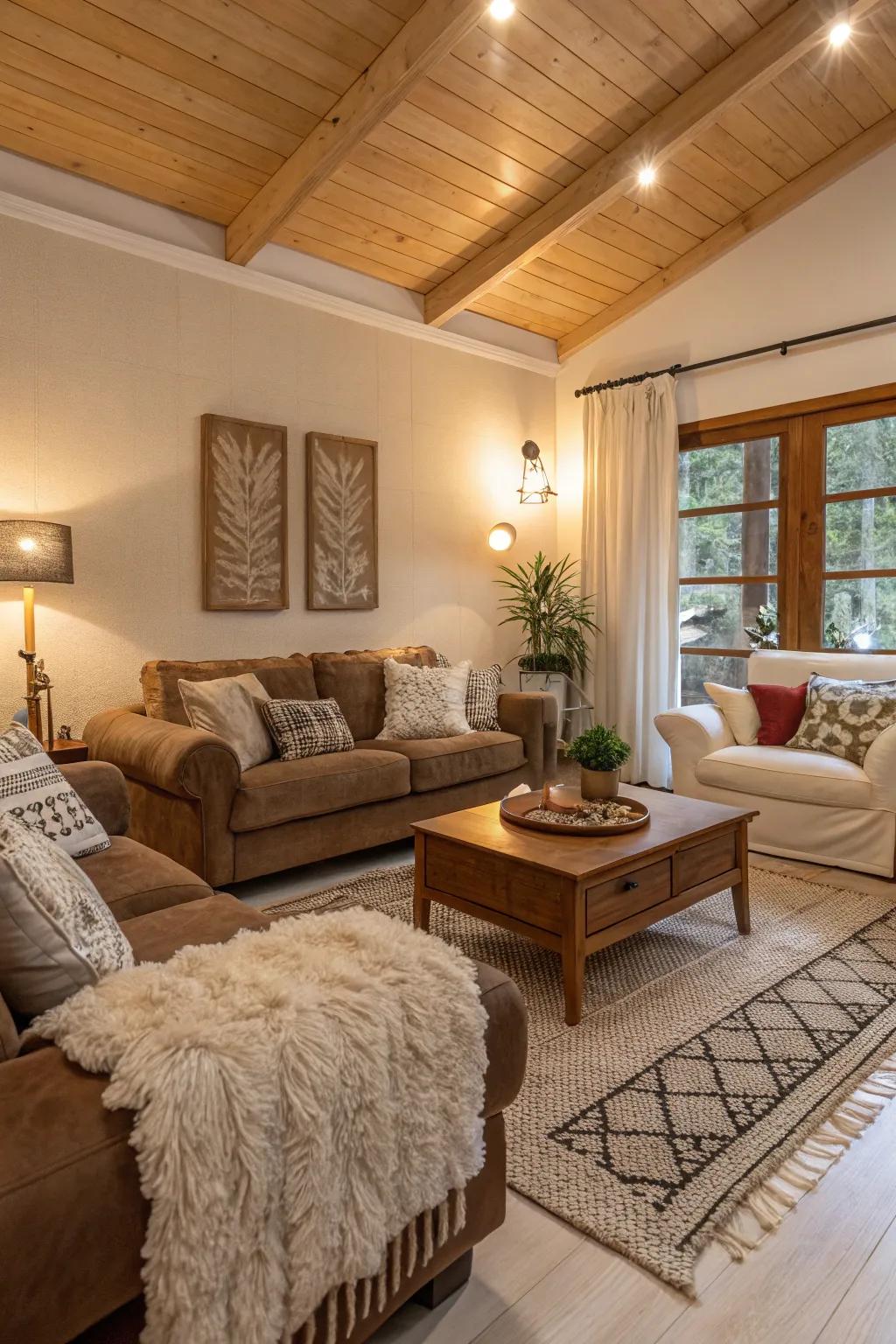 Material variety adds depth and interest to any room.