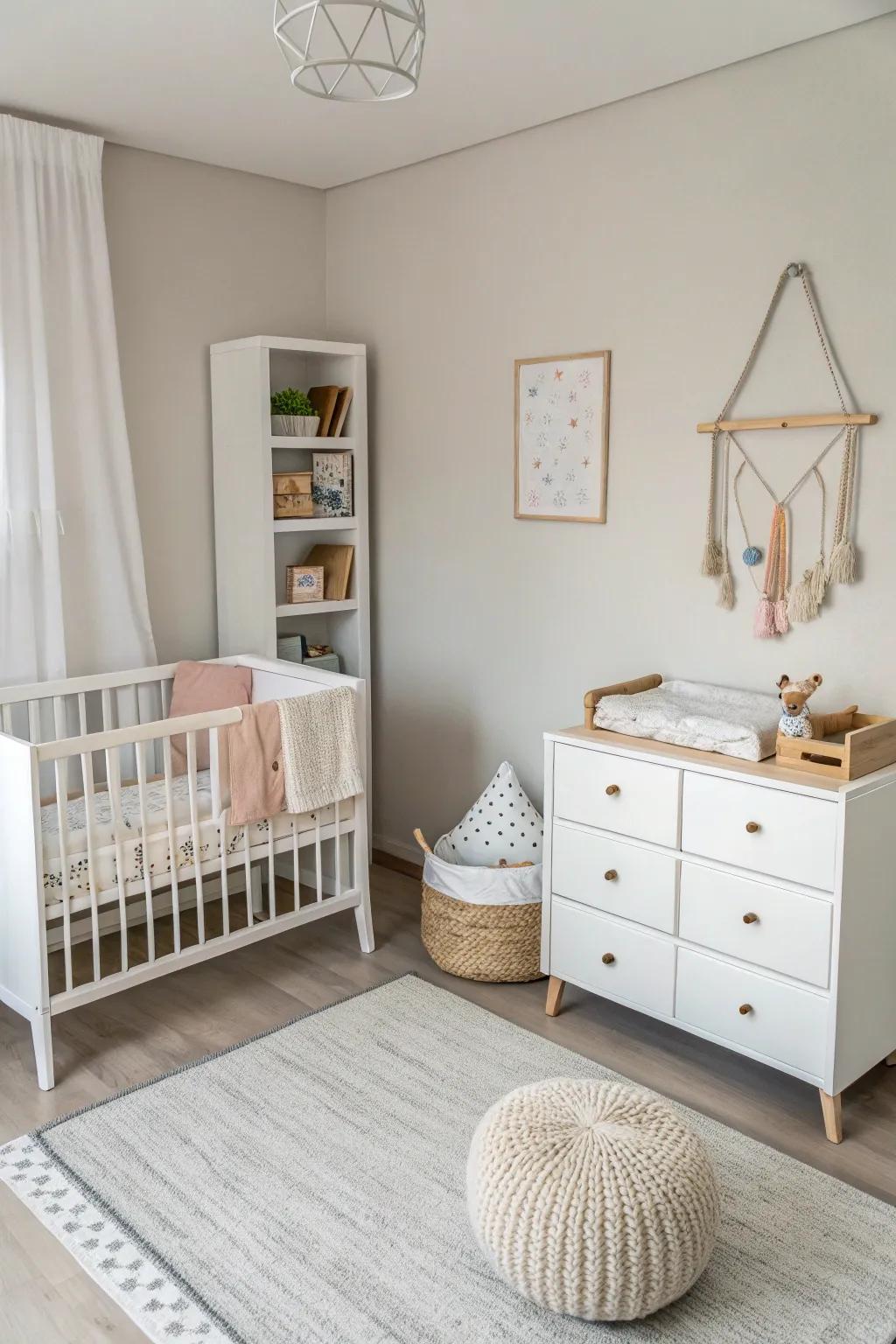 An understated strategy cultivates a serene and uncluttered space.