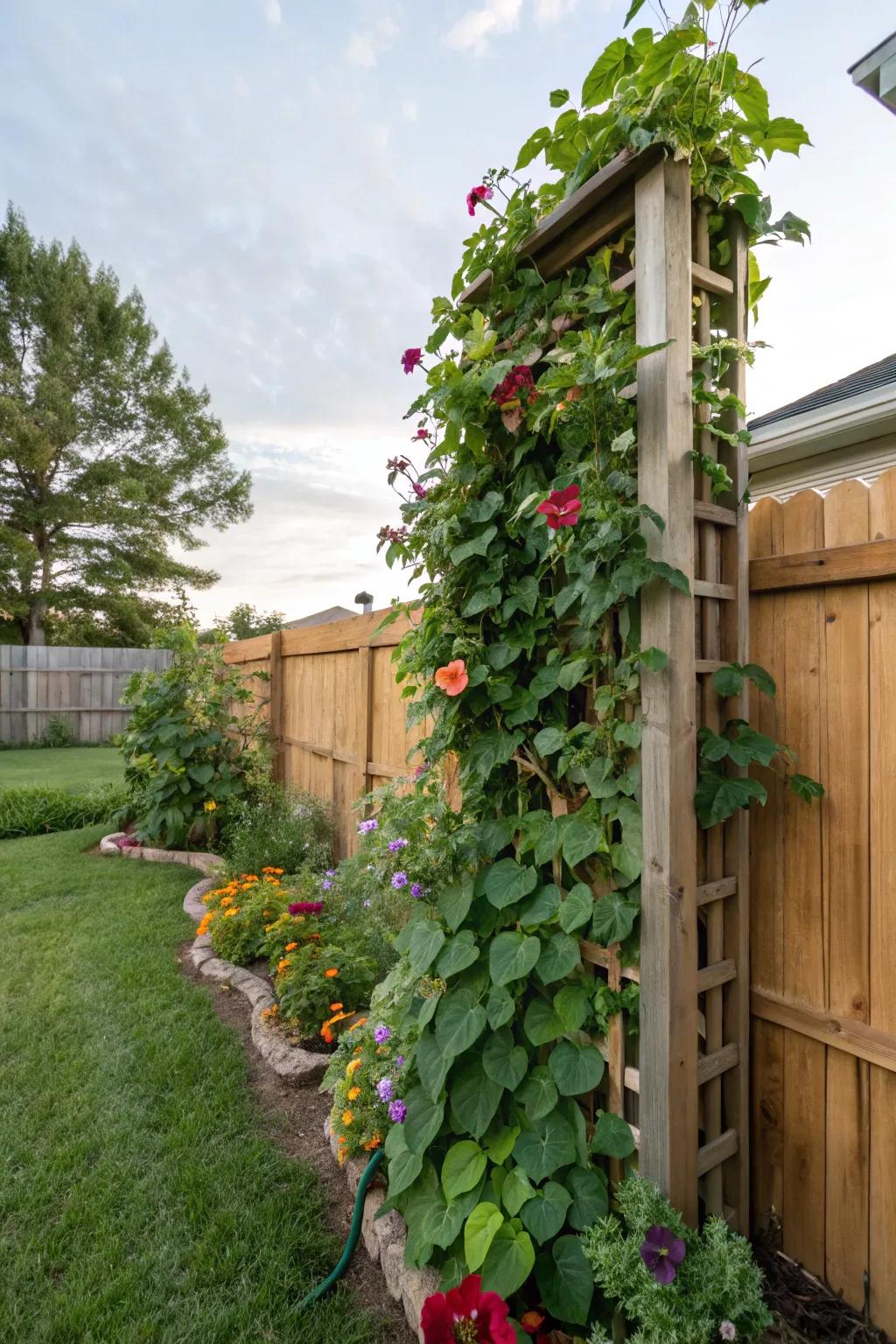Vertical gardens leverage limited space.