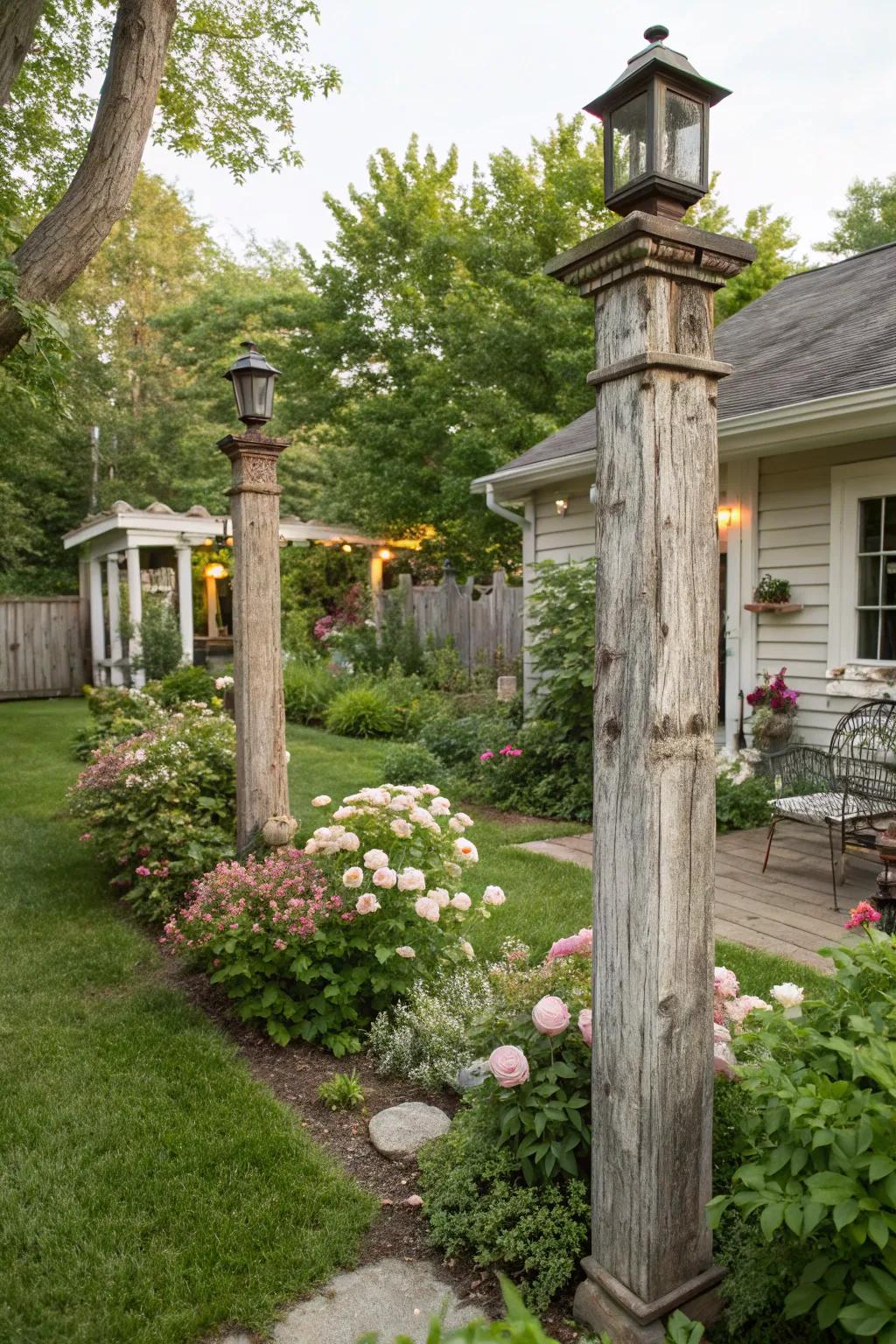 Contribute charm and character with timeless upcycled supports in your garden.